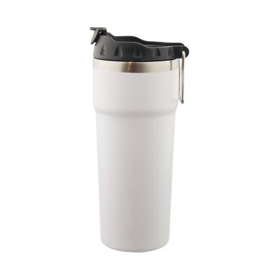 China PORTABLE Custom Cheap Luxury Vacuum Insulated Flip Top Flask Logo Travel Coffee Mug Stainless Steel Tumbler Coffee Mug for sale