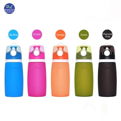 China Wholesale Cheap Custom Collapsible Silicone Viable Hot Selling Collapsible Bottle for sale