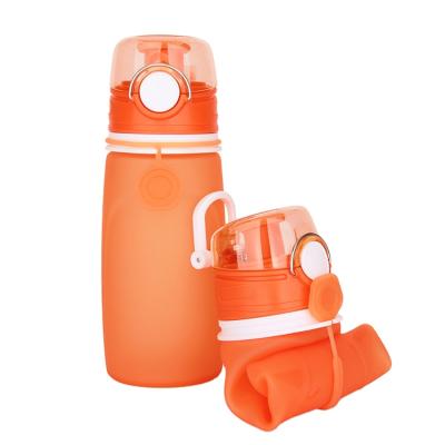 China Stronger Viable Durable Good Quality Travel Silicone Sports Water Bottle Collapsible Drinks Bottle Wholesale for sale