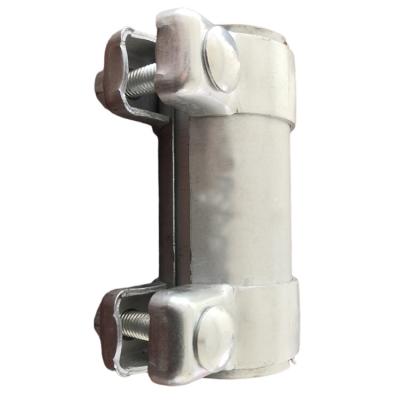 China Universal Universal Exhaust Tube Pipe Connector Sleeve Exhaust Clamp 51*125 Exhaust Tube Pipe Connector Joiner for sale