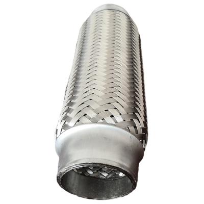 China 45x252 Car Exhaust Braided Flex Pipe 45x252 Stainless Steel Braided Car Exhaust Flex Pipe for sale