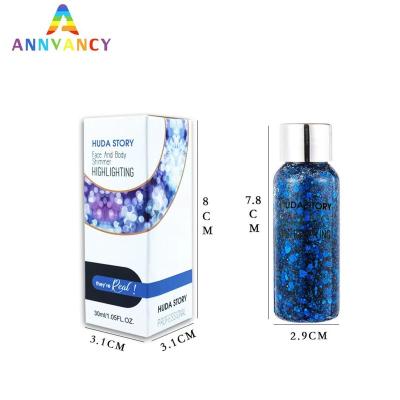 China Waterproof Shiny Glitter Body Face Powder Eyeshadow Glitter Lips Nails Hair Makeup Color Wholesale High Quality Cosmetics Decorative BOD for sale