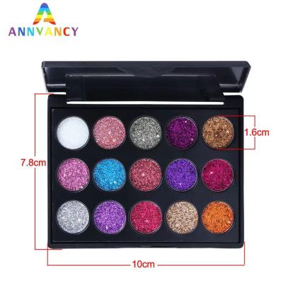 China 15 Colors Glitter Eyeshadow Palette Waterproof Professional Eye Dye Makeup Palette Long Lasting Makeup Eyeshadow Palette Painted Sexy Color for sale