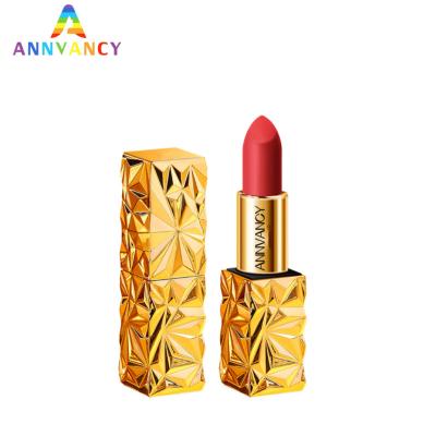 China OEM ODM Products Waterproof Independent Lipstick Long Lasting Beauty Moisturizing Moist Easy Color Not Easy Dip CupSmall Gold Bar Lipstick for sale