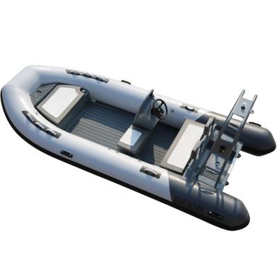 China Entertainment/Fishing Rib Boat Rowing Boat RIB Fishing 15.4ft China RIB Boat Aluminum Hull Inflatable Family for sale