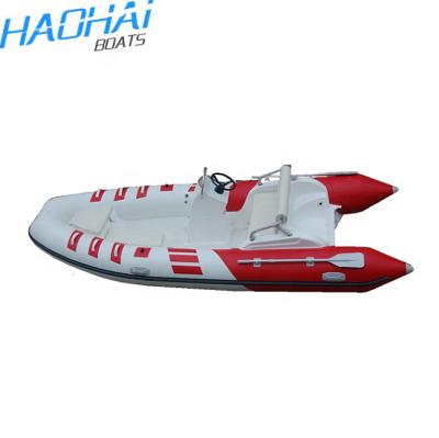 China Fiberglass 15.4ft Fiberglass 4.7meters Hull PVC Tube Speed ​​Boat for sale