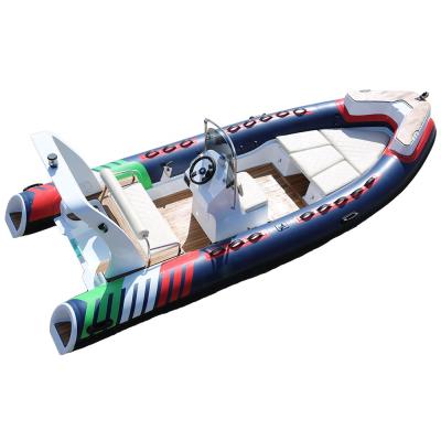 China CE Hull 18ft 5.5m RIB Inflatable Boat Hypalon Fiberglass Sport Fishing/Family Entertainment RIB Rowing Boat For Sale for sale