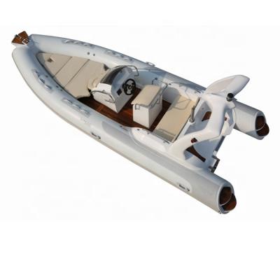 China Water Sports CE Light Gray Hypalon 19ft RIB 580 fiberglass inflatable sport boat with motor for sale for sale