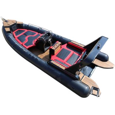 China CE 7m RIB Hypalon Inflatable Fishing Rowing Fiberglass Boat 23.3ft Luxury China RIB Boat for sale