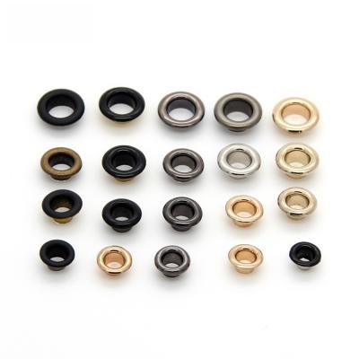 China Nickel Free Screw Insert 8mm Rivet Making Ring Grommet Shoe 4mm Cotton Fabric Automatic Dress Brass Oval Eyelet for sale