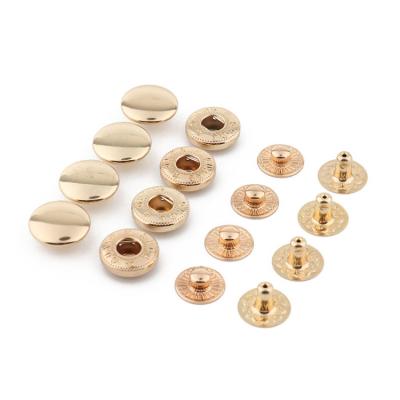 China High Quality Viable Leather Fastener Nickel Metal Sliver Spring Clip Snap Button for sale