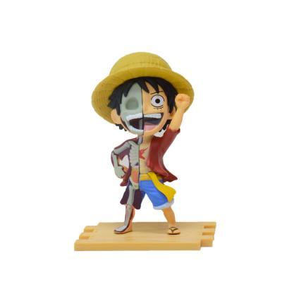 China Cartoon Toy Action Figure OEM PVC Resin Japanese Anime Figure One Piece Luffy Action Number for sale