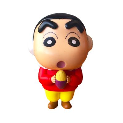 China Custom Hard Plastic Pencil Shin-Chan Anime Cartoon Toy Latest Cheap Hot Sales Anime Toy Figures for sale