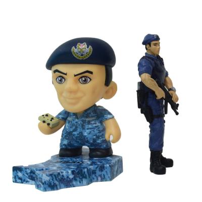 China Small Comic Action Figure Cartoon Character Hero PVC Action Figure Toy Plastic Soldiers for sale