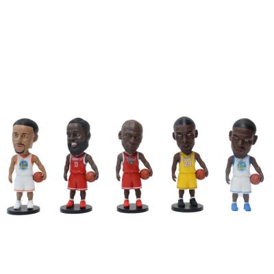 China Wholesale Creative NBA Basketball Star Cartoon Fashion Plastic Doll Harden Curry Kobe Durant Rag Doll Girl Gift for sale