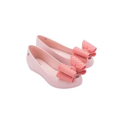 China Cushioning Anti Slip Crystal Flat Sandals Shoes Bow Jelly Outdoor Fashion Women's Sandals for sale