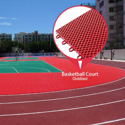 China Outdoor& Indoor Outdoor Sports Court PP Tennis Plastic Basketball Court Tile for sale