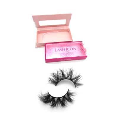 China Delicate Wholesale Private Label 3d Mink Lashes Full Strip Lashes With Customized Natural Fluffy False Eyelashes Eyelash Packaging Box for sale