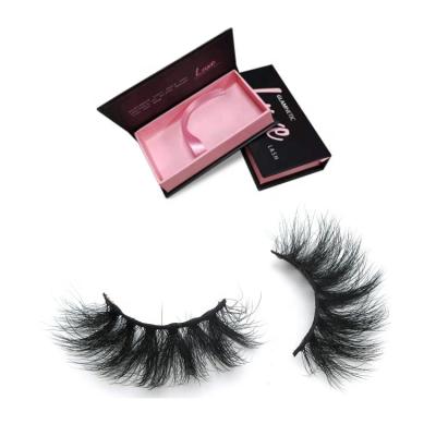 China Wholesale Natural Mink Eyelashes 20mm Long Natural 25mm Fur Lashes Private Label 3d False Mink Eyelashes With Eyelash Case for sale