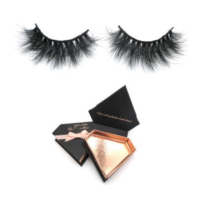 China Wholesale Natural 20mm Long 3d Mink False Eyelashes Natural Silk Lash Lashes High Quality With Customized Packaging Box for sale