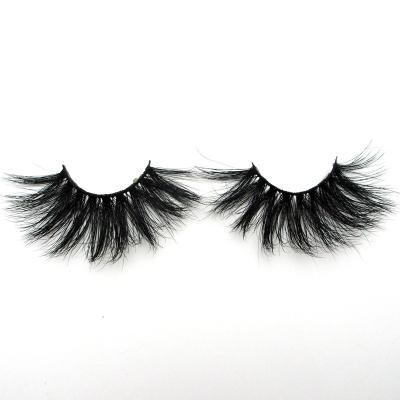 China 25mm Best Selling High Quality Fluffy 5d Mink Fur Lashes for sale