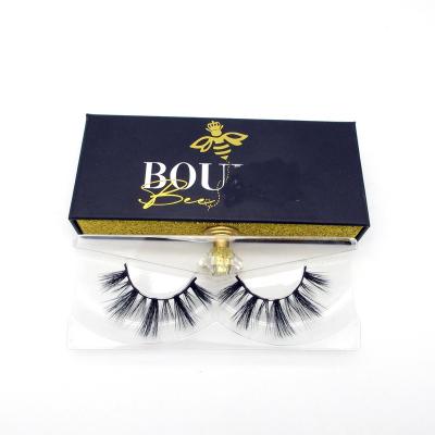 China Criss-Cross Clean Brand 3d Faux Mink Lashes With Lick Box Custom Synthetic Lashes Custom Vegan 3d 5d Packaging Silk Lashes for sale