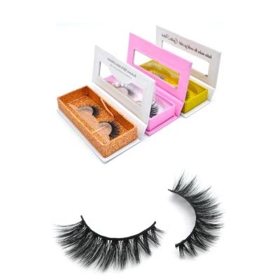 China New Trend Winged Regular Length 3D False Mink Lashes Fashion Lashes Silk Vegan Synthetic False Eyelashes With Eyelash Packaging for sale