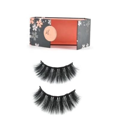 China Factory Price Wholesale Thick Mink Eyelashes Fiber Lashes Factory Price Custom False Eyelashes False Mink Silk Lashes 100% Real Mink Fur for sale