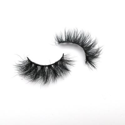 China Sensitive Wholesale High Quality Luxury 3d Mink Lashes Real Siberia Mink Lashes Half Strip Lashes Private Label Box for sale