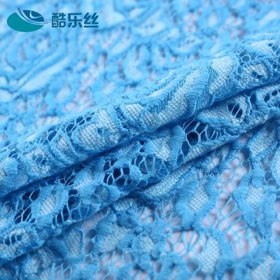 China Modern Popular Wholesale Polyester Cotton Brocade Jacquard Textile Lace Fabric for sale