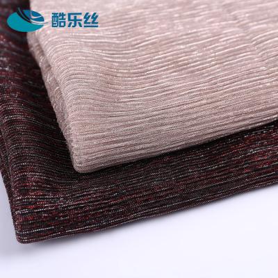 China China supplier anti static rose gold crushed metallic knit fabric polyester fabric wholesale in united state for sale