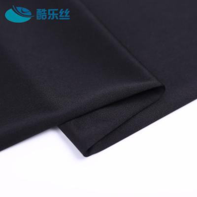 China Anti Static High Quality Best Selling Cheap Black Soft Thick Polyester Fabric Indonesia Wholesale for sale