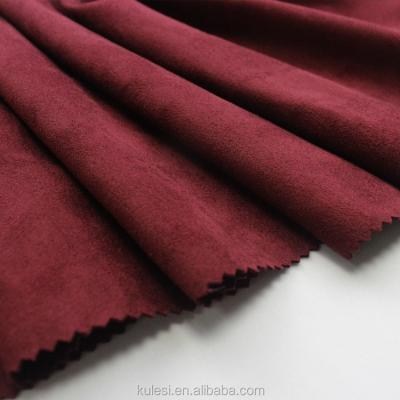 China High Grade 105D Sea-Island Suede Fabric Anti-static Plain Soft Microfiber Fine And Uniform Knitting For Women Cloth for sale