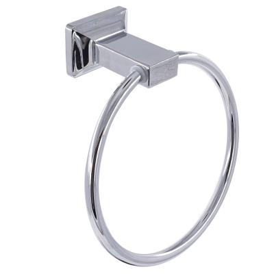 China Anel De Toalha New Simple Design Durable Modern Bathroom Accessories Material Hand Around Chrome Zinc Alloy Towel Ring for sale