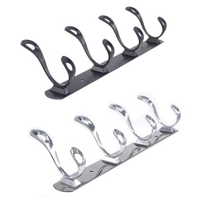 China Modern Wall Mounted Chrome Bathroom Accessories Mail Towel Coat Hanger Double Robe Hooks Robe Hooks for sale