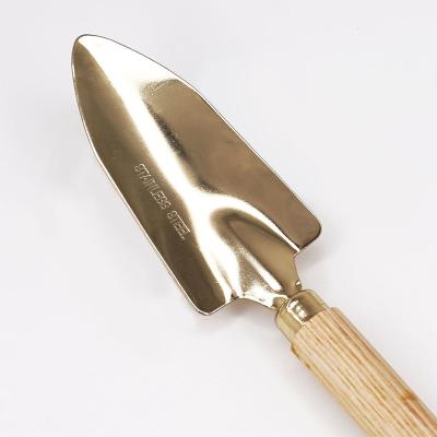 China MAISON Pala De Jardin Stainless Steel Garden Hand Trowel Tool with Wooden Handle for sale