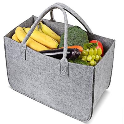 China Indoor Felt Viable Firewood Basket Storage Fireplace Bag for sale