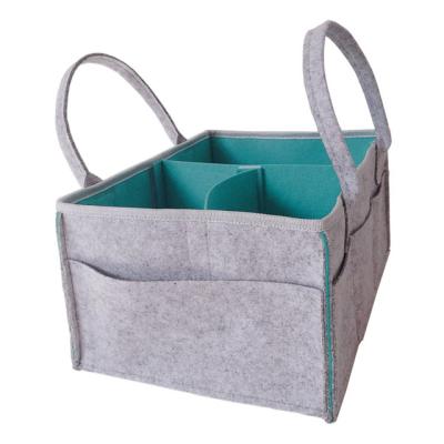 China Single Pack Felt Baby Nursery Diaper Cart Storage Bag for sale