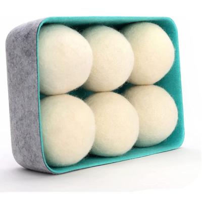 China Eco-friendly Woolite Drier Balls Organic Scented Cleaning Wool Balls Laundry With Essential Oils for sale