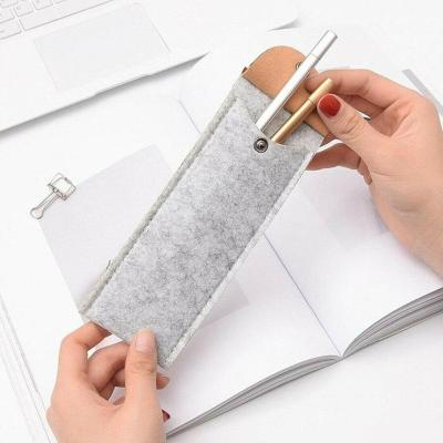 China Schools & Offices Wholesale Cheap Felt Mini Small Pencil / Pen Sleeve / Case Bag for sale