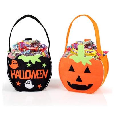 China Halloween Candy Bags Halloween Felt Candy Bag Cute Trick-or-Treat Bags Halloween Party Decorations for sale