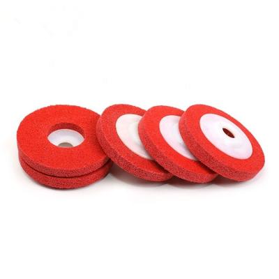 China 5P 7P 9P Non Woven Polishing Wheel With Plastic Backing Diameter 100mm for sale