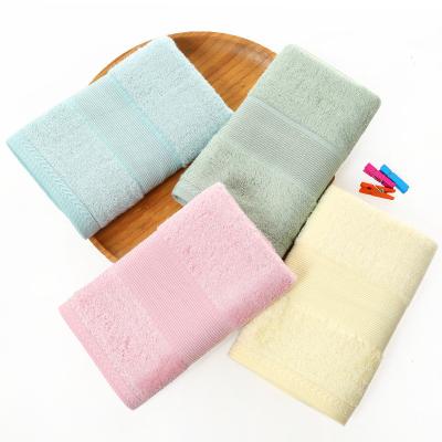 China Good Quality Bamboo Dobby Tablets Soft Gifts Custom Logo Towel for sale