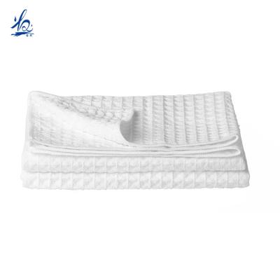 China Cotton Waffle Weave Kitchen Towels / QUICK DRY White Tea Towel for sale