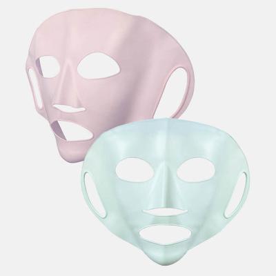 China Reusable Facial Wrap Silicone Reusable Silicone Face Skin Care Mask Full Face Cover For Sheet Mask Moisturize for sale