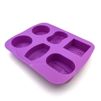 China Viable Direct Custom Silicone Soap Mold Factory Supply DIY Cake Silicone Baking Mold for sale