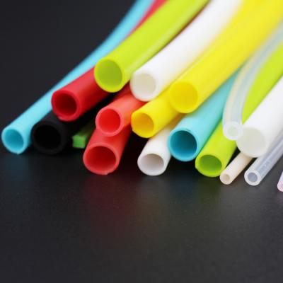 China Various Accessories Extrusion Accessories High Durable Tube Elastic Colorful Medical Industrial Electrical And Electronic Wall Thin Tube High Temperature Silicone Tube for sale