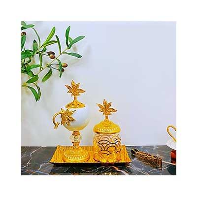 China Middle East Incense Burner Censer Arab Light Luxury Crafts Ornaments Arabic Ceramics for sale