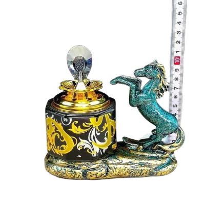 China Incense.Interior Buddhist Temple.Decoration. Collect 2021 Hot-produce Resin Horse Censer Bakhoor Crafts Crystal Incense Censer for sale