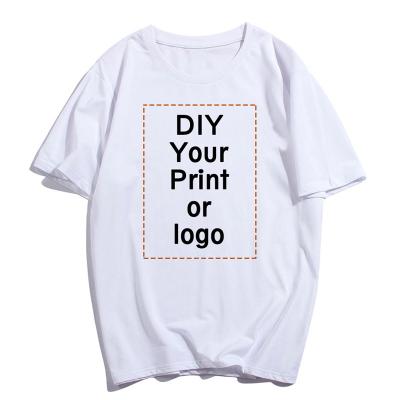 China Customized Printed Viable Fashion T-shirt Harajuku Women Complete DIY Your Photo Or Logo Similar Custom Female T-shirt Fashion Top T-shirt White for sale